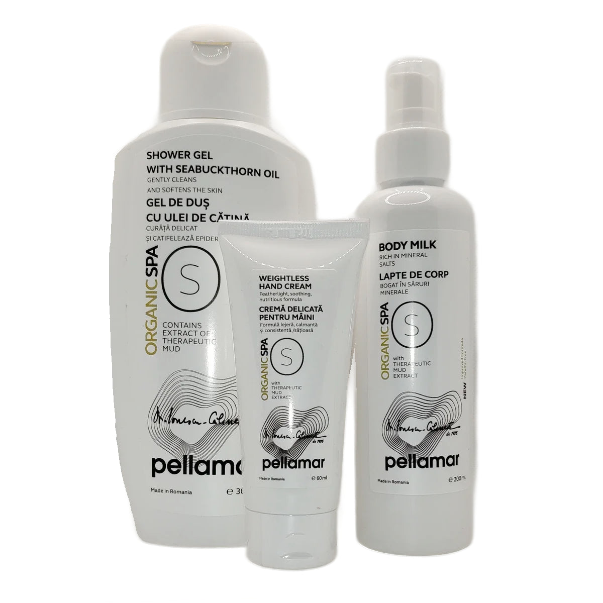 Pachet SKIN CARE (Gel de duș hidratant + Lapte de corp + Cremă delicată)