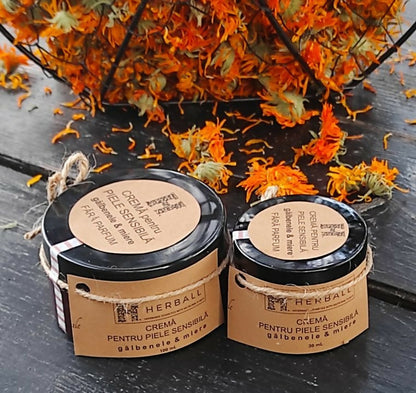 Cremă gălbenele, miere & tinctură de propolis