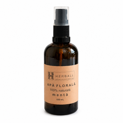 Apă florală de mentă, pură 100% naturală