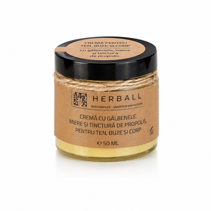 Cremă gălbenele, miere & tinctură de propolis