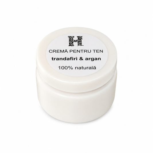 Cremă de față, cu trandafiri & argan