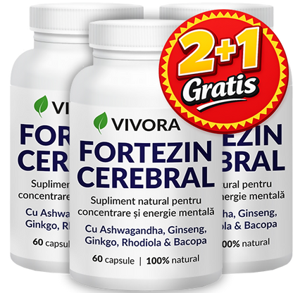 Pachet 2+1 Gratis Fortezin Cerebral, 180 capsule