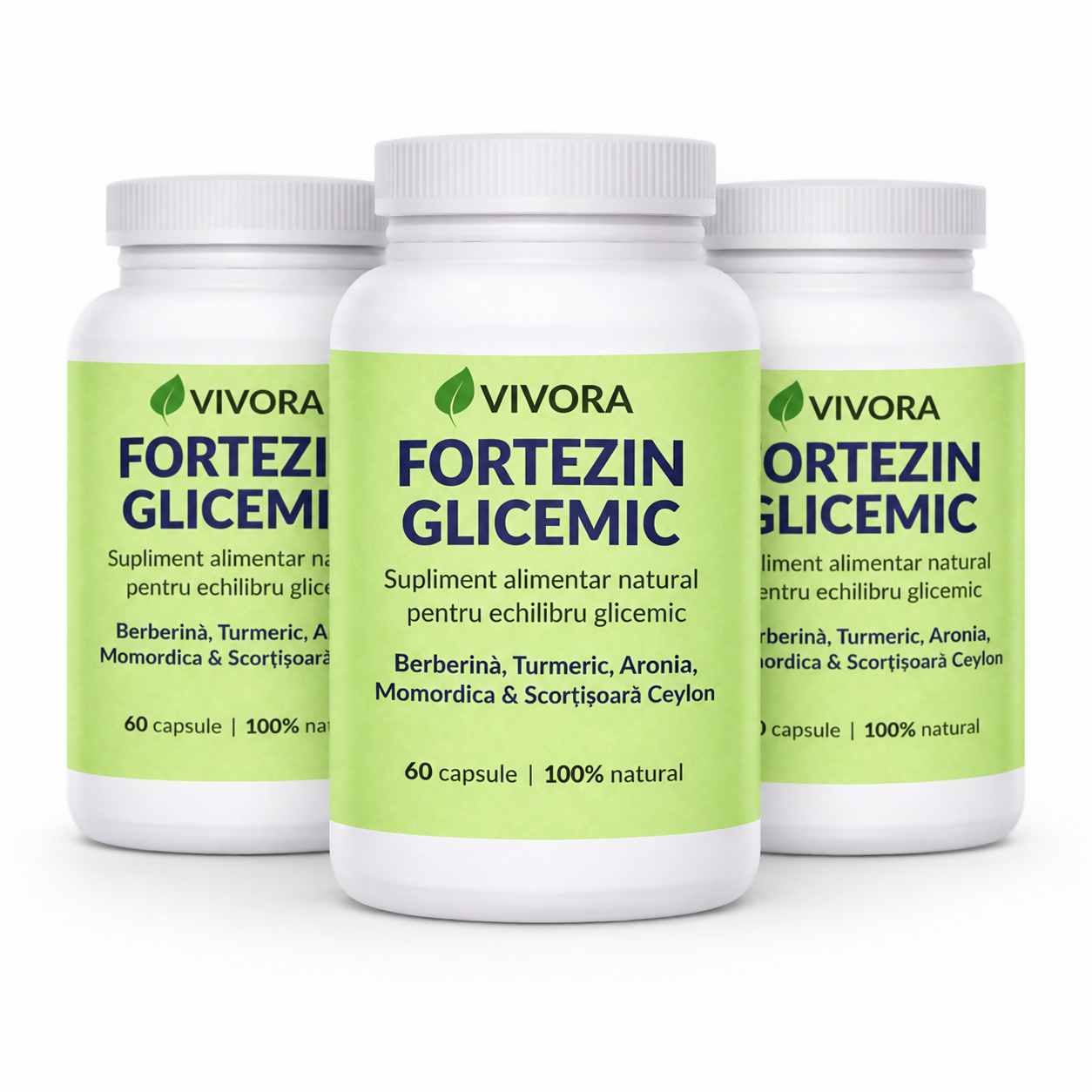 Pachet 2+1 Gratis Fortezin Glicemic, 180 capsule