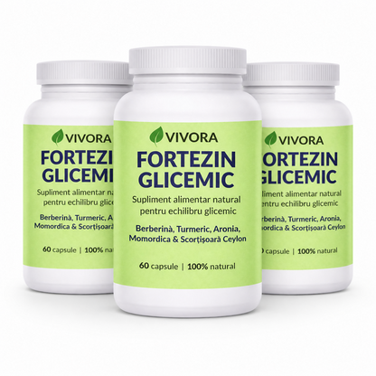 Pachet 2+1 Gratis Fortezin Glicemic, 180 capsule