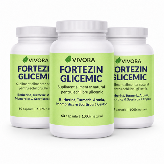 Pachet 2+1 Gratis Fortezin Glicemic, 180 capsule