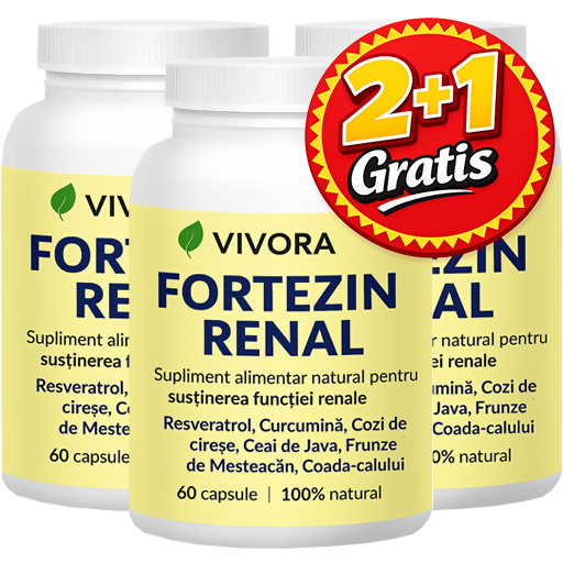 Pachet 2+1 Gratis Fortezin Renal, 180 capsule