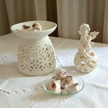Set aromaterapie candelă & tablete ceară