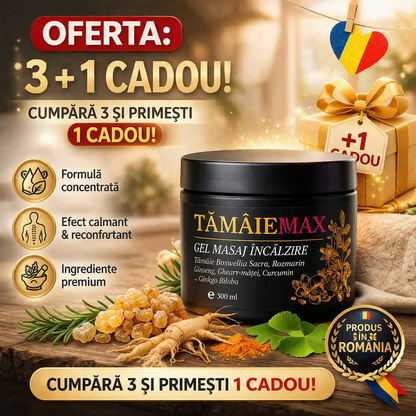 Pachet Promo: 3x Gel Tămâie Max + 1 CADOU(Gel spondiloză)