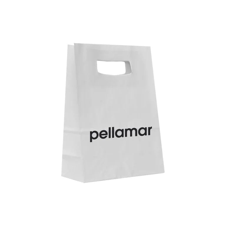 Sacoșă Pellamar – hârtie kraft albă