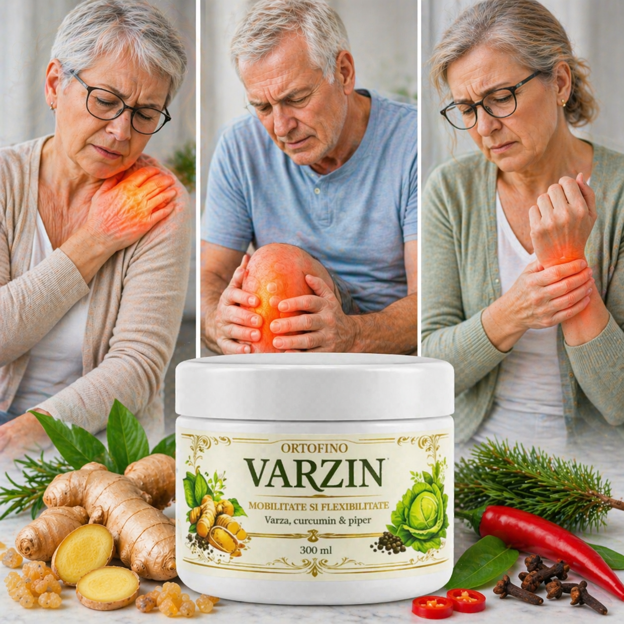 Varzin: Gel pentru Dureri Articulare și Reumatism – Acțiune Triplă