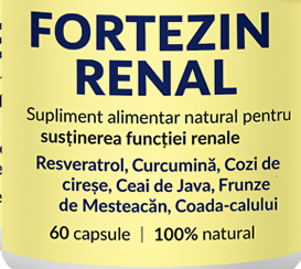 Pachet 2+1 Gratis Fortezin Renal, 180 capsule
