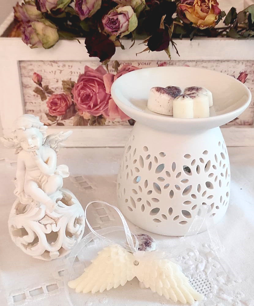 Set aromaterapie candelă & tablete ceară