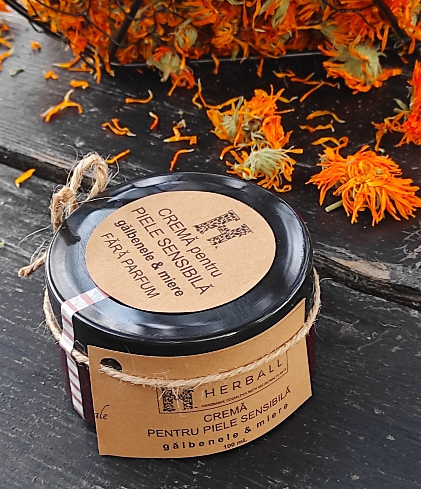 Cremă gălbenele, miere & tinctură de propolis