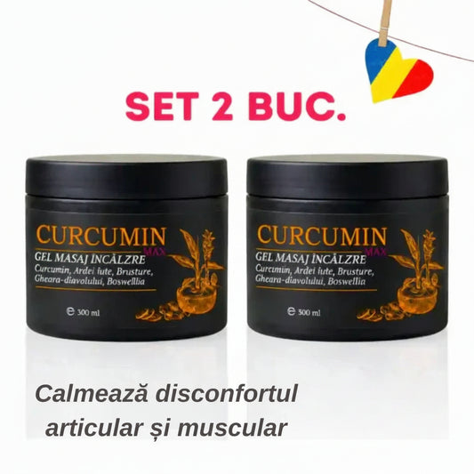 Pachet 2x Gel Curcumin Max: Antiinflamator (efect rapid)