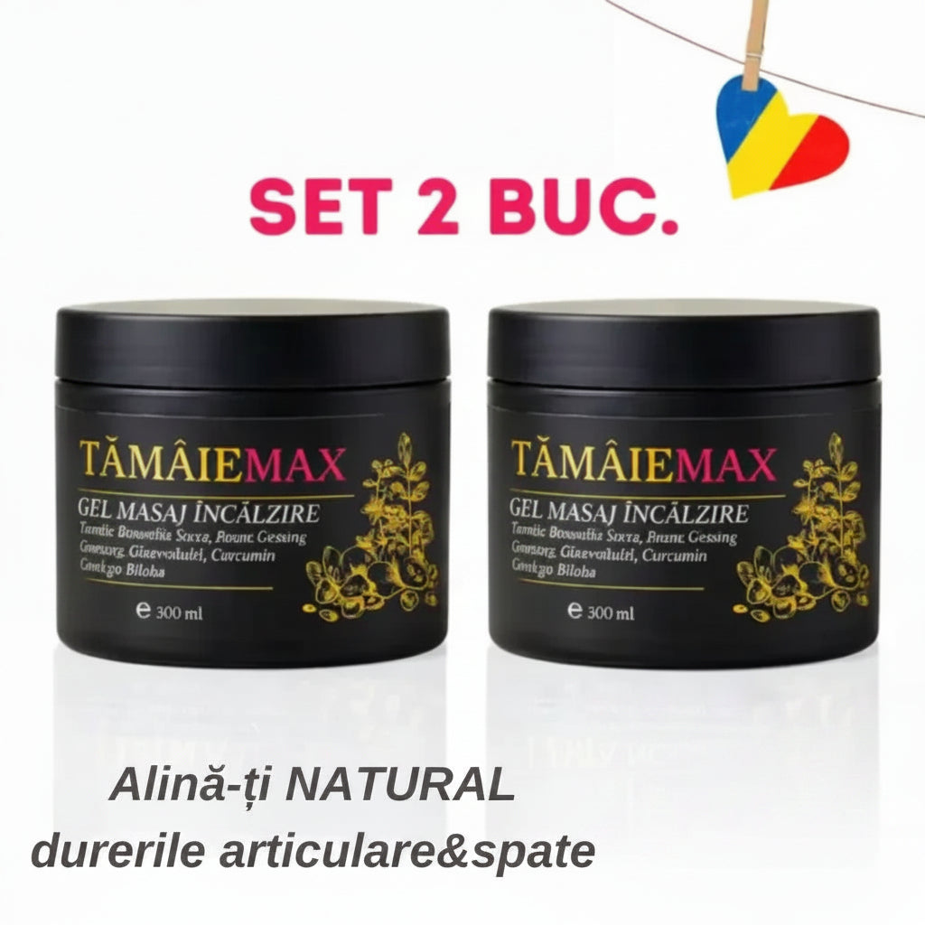Pachet 2x Tămâie Max Gel: Alinare Naturală pt Spatele Tău?✨