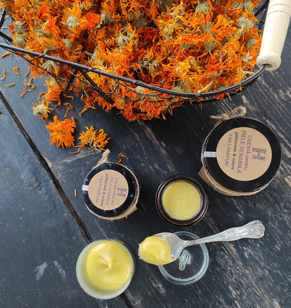 Cremă gălbenele, miere & tinctură de propolis
