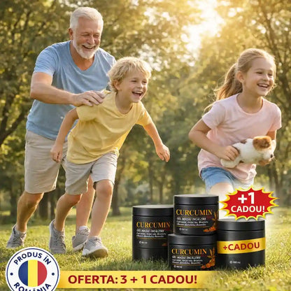 Pachet Promo: 3x Gel Curcumin Antiinflamator + 1 CADOU