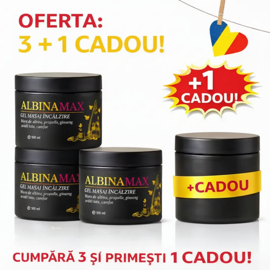 Pachet Promo: 3x Albina Max + 1 CADOU (Gel reumatism)