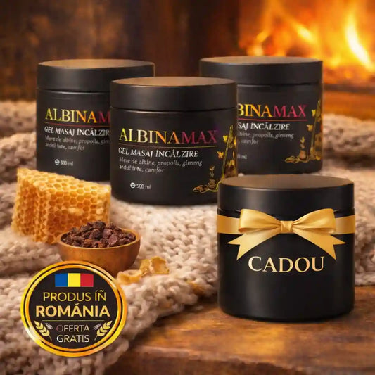 Pachet Promo: 3x Albina Max + 1 CADOU (Gel reumatism)