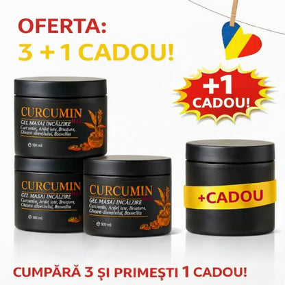 Pachet Promo: 3x Gel Curcumin Antiinflamator + 1 CADOU