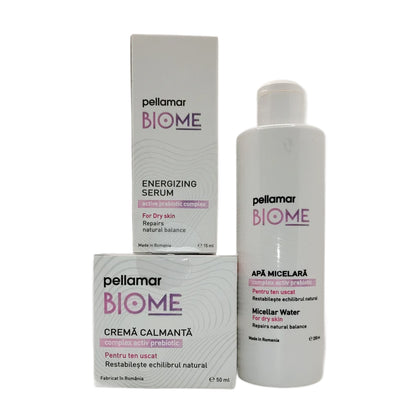 COMPLETE BIOME DRY SKIN PACK (Soothing Cream + Energizing Serum + Micellar Water)