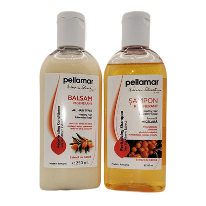 Pachet BEAUTY HAIR CĂTINĂ (Șampon regenerant + Balsam regenerant)