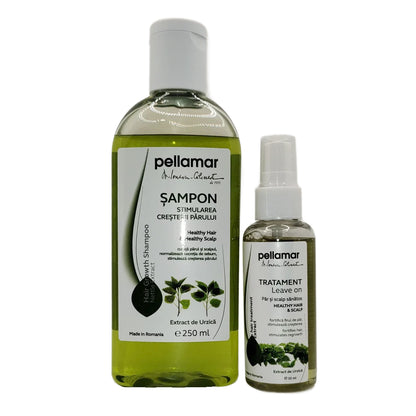 Pachet STRONG HAIR URZICĂ (Șampon urzică + Tratament “leave on”)