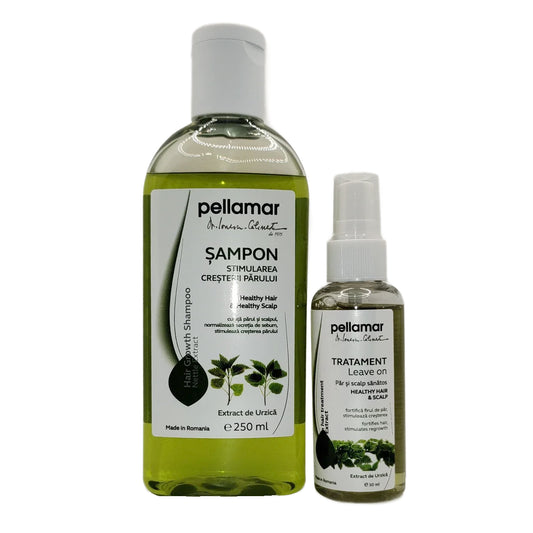 Pachet STRONG HAIR URZICĂ (Șampon urzică + Tratament “leave on”)