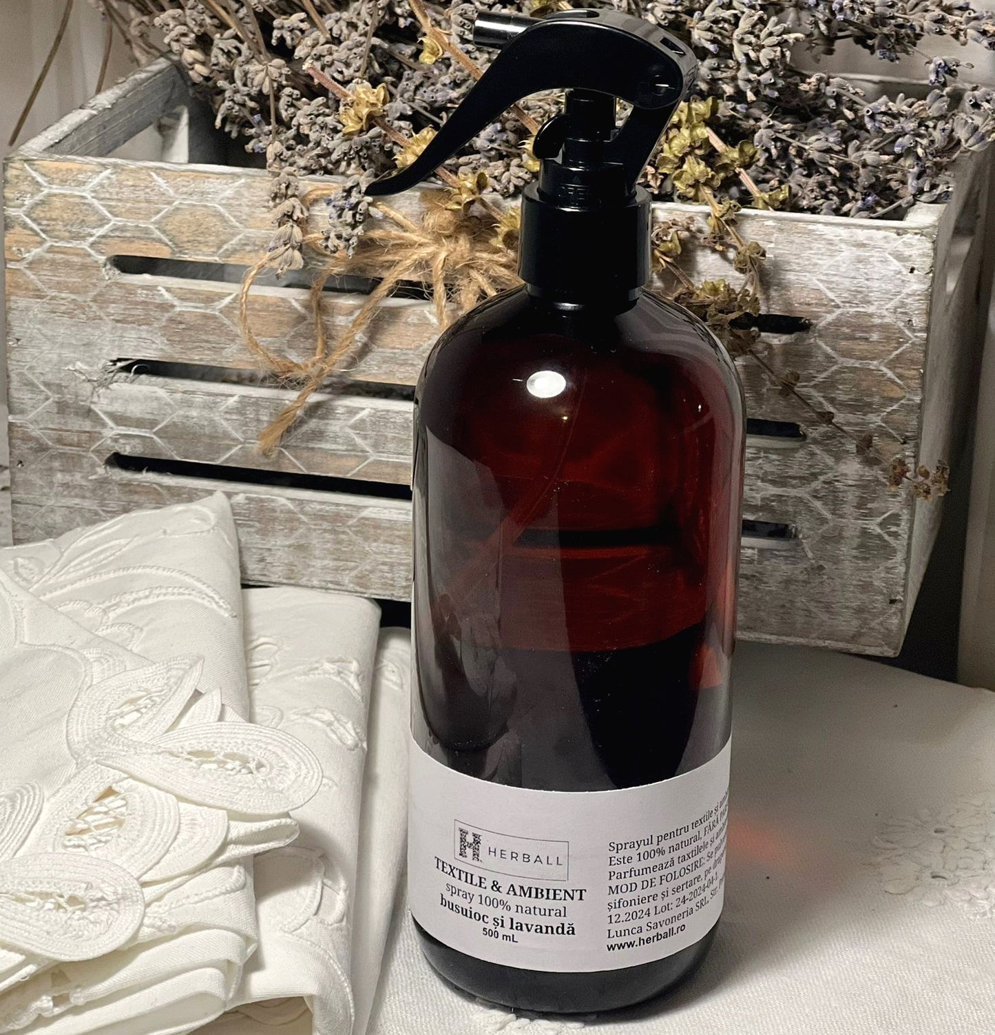 Spray natural pentru textile și ambient