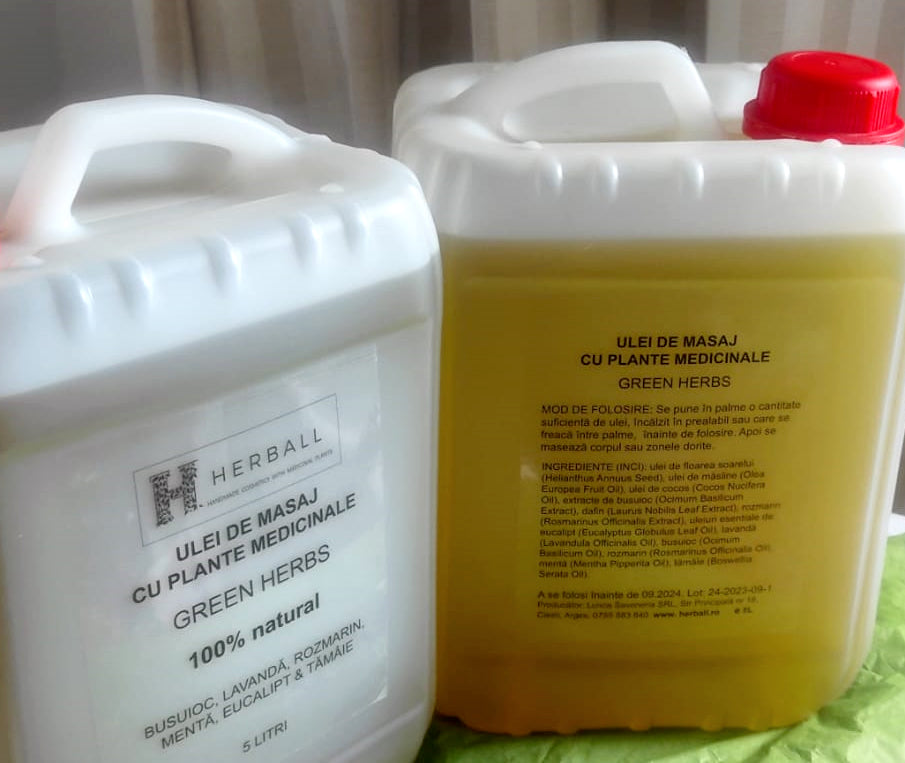 Ulei pentru corp și masaj cu plante medicinale