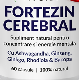 Pachet 2+1 Gratis Fortezin Cerebral, 180 capsule